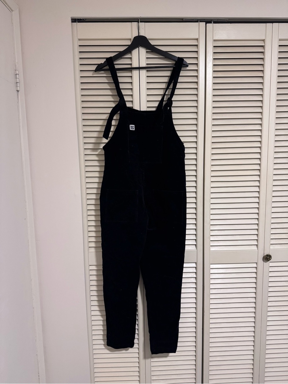 Lucy & Yak Black Corduroy Women's Overalls